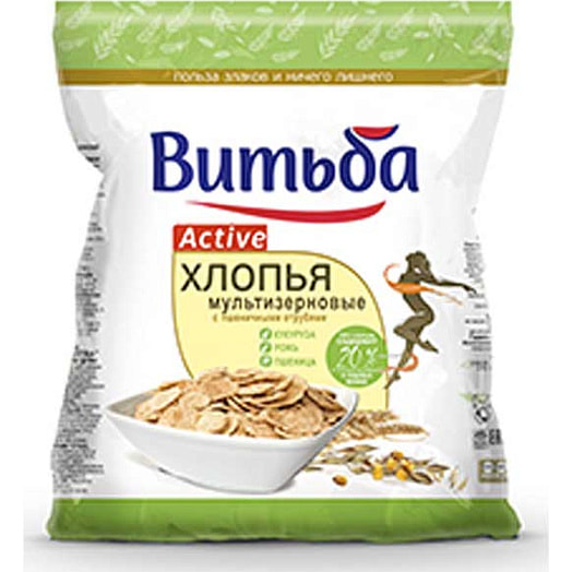 Хлопья мультизерновые с пшеничными отрубями 250г Беларусь