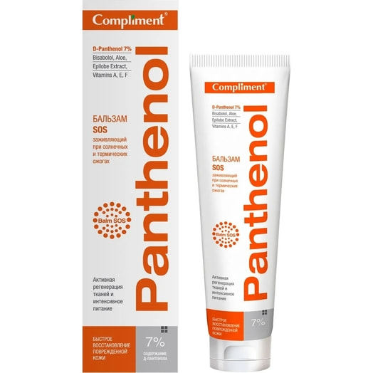 Бальзам Compliment Panthenol SOS заживляющий 75мл ООО Стелла ГК Тимекс Россия Compliment
