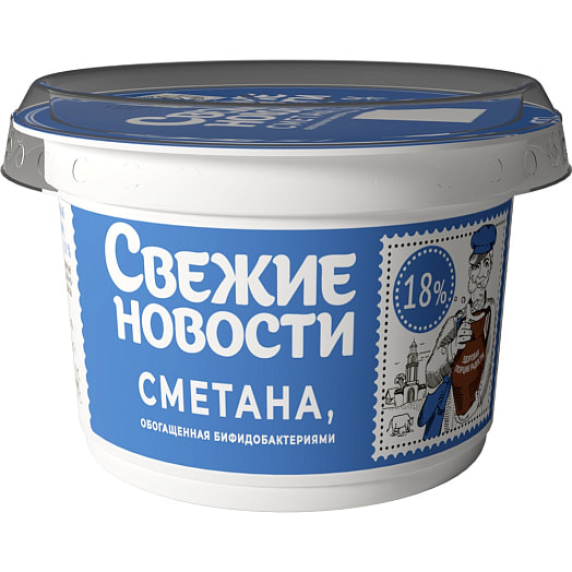 Сметана обог бифидобактериями 18% 180г ОАО Бабушкина крынка Беларусь