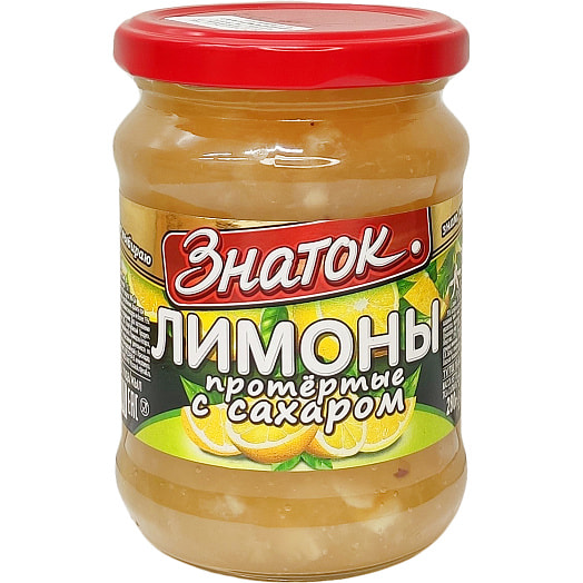 Лимоны протертые с сахаром 280г ст/б Россия