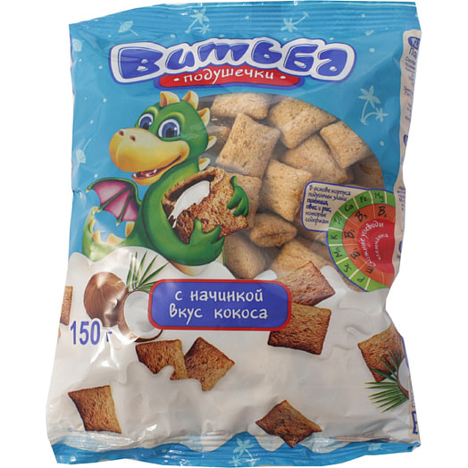Подушечки Витьба 150г вкус кокоса Беларусь