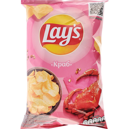 Чипсы Lays 70г со вкусом краба ООО ПепсиКо Холдингс Россия Lays