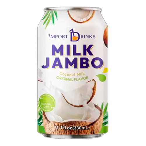 Напиток MILK JAMBO Кокосовое молоко со вкусом Клубника 330мл ж/б Вьетнам