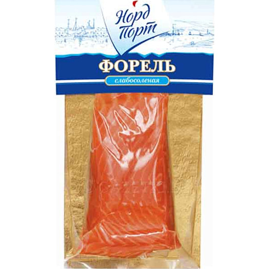Форель радужная НордПорт филе-кусок 150г слабосоленая Беларусь
