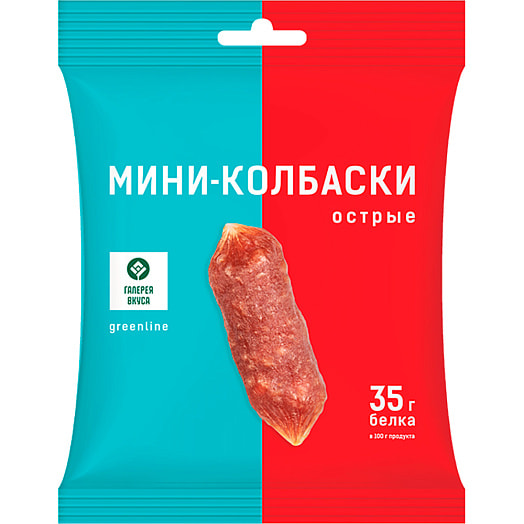 Колбаски Мини-колбаски Экстра 60г газ/уп. острые охл. СЗАО Агрокомбинат Ко Беларусь Галерея вкуса