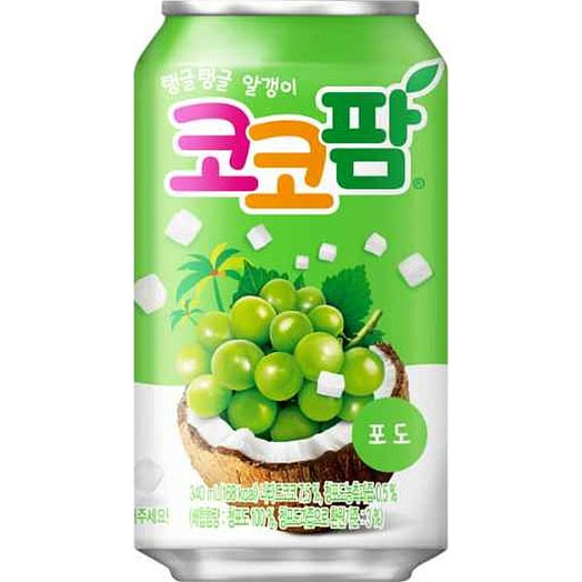 Напиток б/алк HAITAI COCO Palm Grapes газ 355мл ж/б Корея