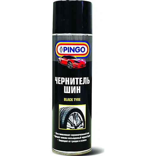 Чернитель шин PINGO, аэрозоль 650мл ж/б ООО Пинго дистрибьюторз Россия PINGO