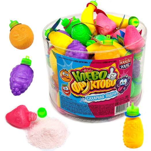 Сахарная пудра Клево-Фруктово 8г Китай Канди Клаб