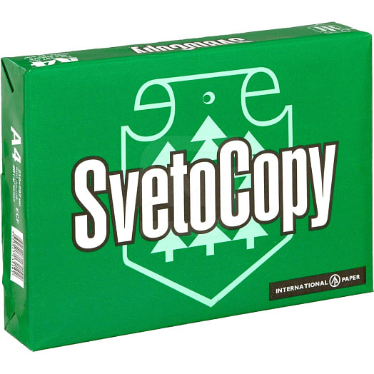Бумага листовая для офисной техники Svetocopy А4, С 500 листов Россия