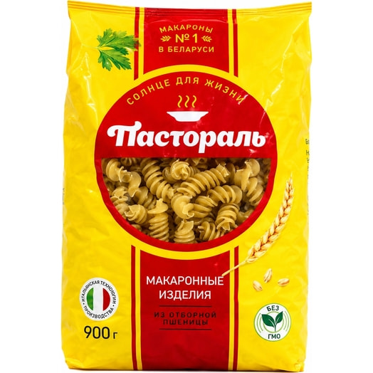 Макаронные изделия Пружинка гр.В,в/сорт 900г ТМ Боримак Беларусь