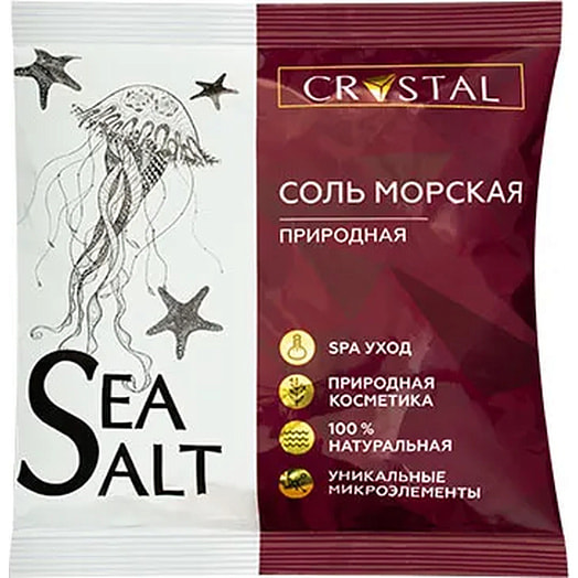 Соль косметическая  Морская природная 1кг ООО Медикалфорт Беларусь CRYSTAL