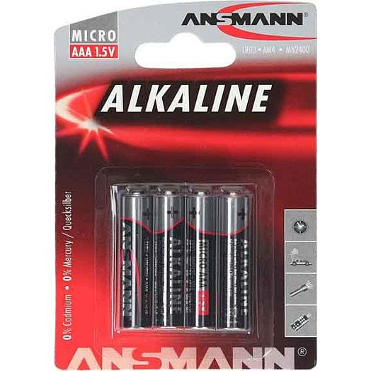 Батарейка Ansmann Alkaline Red 1.5V AAA-BL4 50г ANSMANN AG Германия