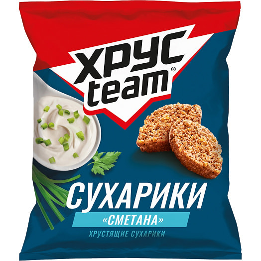 Хрустящие сухарики Xpycteam Сметана 30г ООО ПепсиКо Холдингс Россия Xpycteam