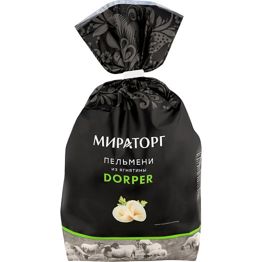 Пельмени Мираторг 700г пл. с ягнятиной Брянская МК Россия Dorper