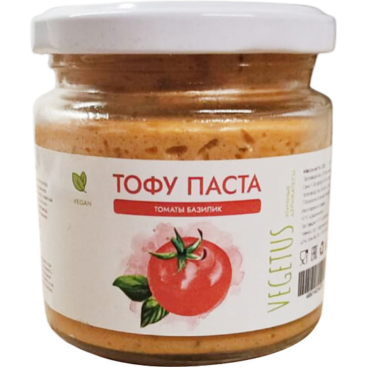 Тофу-паста Vegetus томат-базилик 200г Россия Vegetus