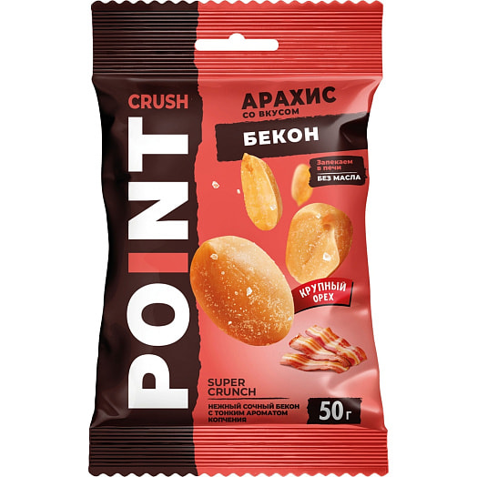 Арахис со вкусом Бекон 50г Россия Crash Point