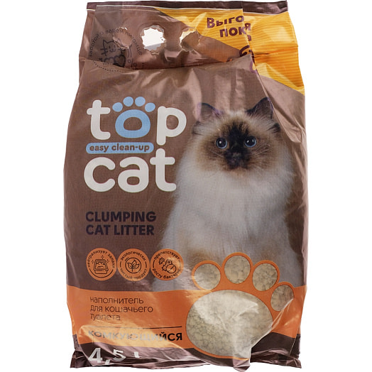 Наполнитель комкующийся 2.5кг Беларусь TOP CAT