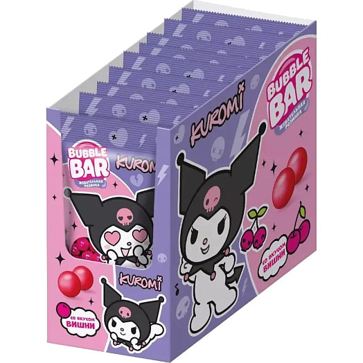 Жевательная резинка Bubble Bar Вишня (Kumori) 40г Россия