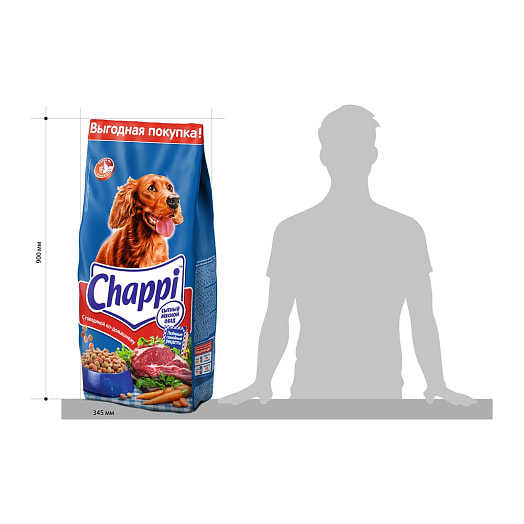 Chappi Корм с говядиной по-домашнему х1 15кг Mars Россия Mars