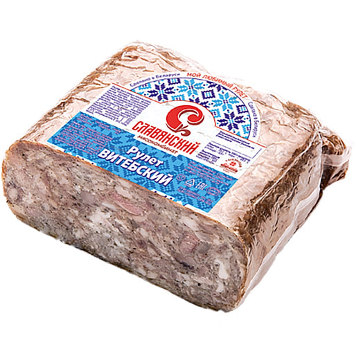 Продукт субпродуктовый Рулет Витебский в/у к/в порц. ООО Мясокомбинат Славянский Беларусь