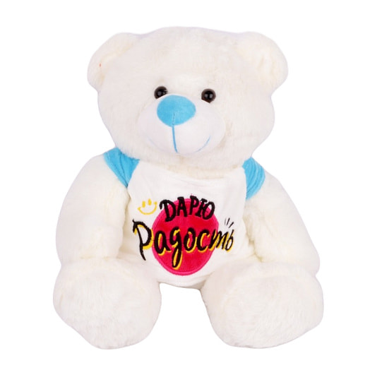 Игрушка Мишка в свитере 25см белая мягконабивная арт.016SBX253 Weihai Wonder Aartscrafts Co.,LTD Китай Крошка