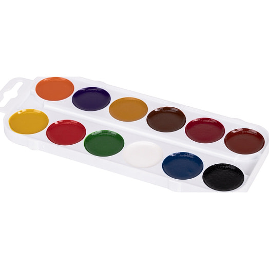 Краски акварельные Пифагор Классические (медовые, 12 цветов) арт.192007 Россия