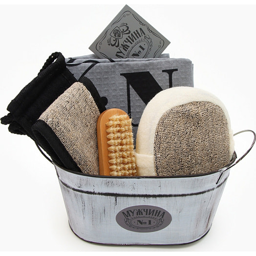 Набор подарочный Мужчина N1 (полотенце, акссесуары 5пр) арт.5635185 Россия