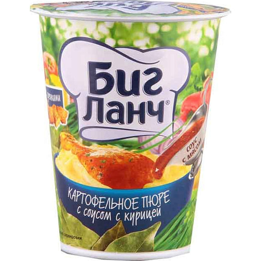 Картофельное пюре Биг Ланч 50г С соусом и курицей Бизнес Ланч Россия