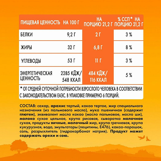 Конфеты Родные просторы с вафельной крошкой 125г ООО Нестле Россия
