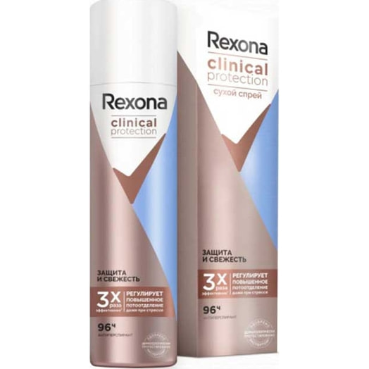 Дезодорант Rexona Clinical Protection 150мл Защита и свежесть Россия