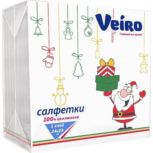 Салфетка бумажная Санта Сыктывкар Тиссью Груп ОАО Россия Veiro