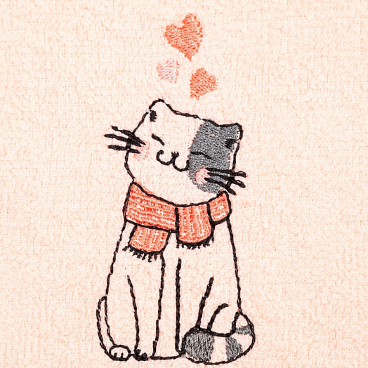 Набор полотенец Котики 30*30см 3шт арт.5374098 Россия