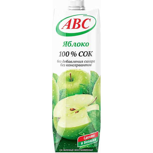 Сок АВС 1л яблочный (призма) Беларусь