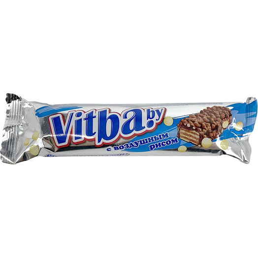 Вафельный батончик Vitba.by 38г с воздушным рисом Витьба Беларусь