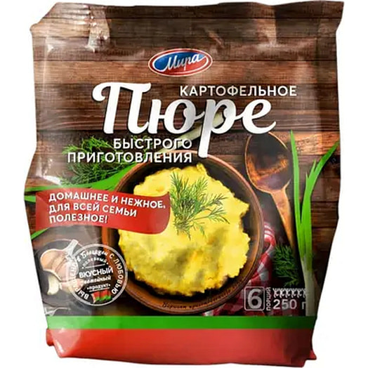 Картофельное пюре сухое 250г ОАО Машпищепрод Беларусь