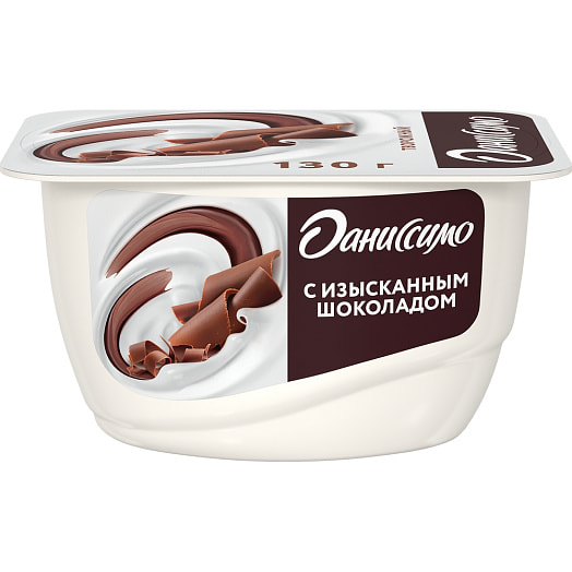 Продукт творожный Даниссимо Браво 6.7% 130г с шоколадом Россия