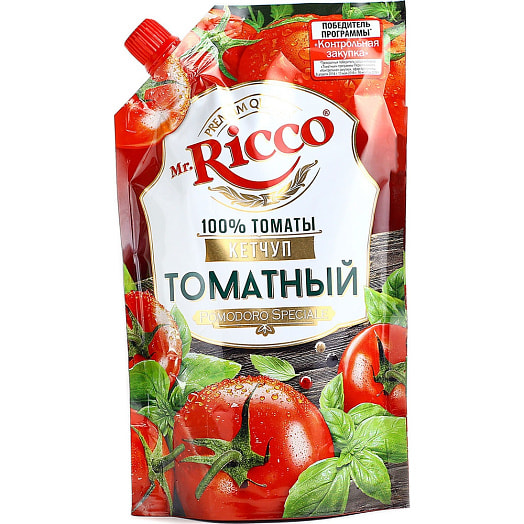 Кетчуп Mr.Ricco Томатный 300г дой-пак пастериз. АО Казанский ЖК Россия