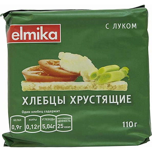 Хлебцы Elmika 110г с луком Россия