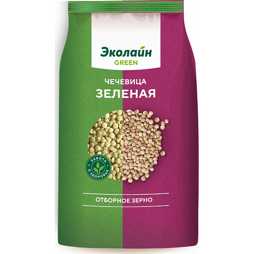 Чечевица 700г пл. зеленая ЭколайнГрупп Россия