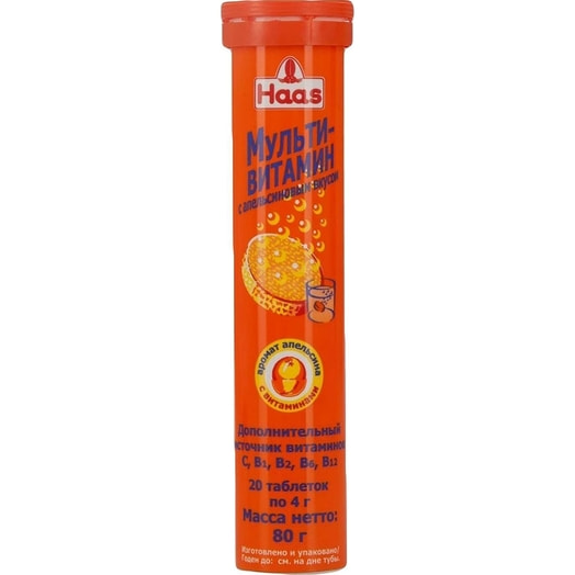 БАД к пище Мультивитамин с апельсиновым вкусом 80г PEZ Production Europe Kft Венгрия