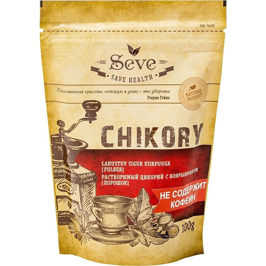 Растворимый порошок цикория Seve с боярышником 100г ООО Габрини Россия Seve
