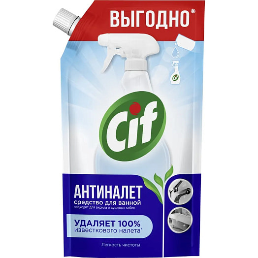 Средство чистящее 500мл дой-пак легкость чистоты для ванной Unilever Россия CIF