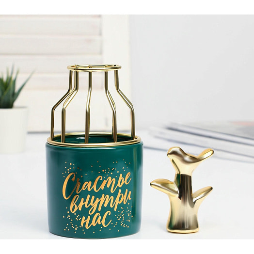 Интерьерный набор (ваза, фигурка Расцветай) арт.5361459 Китай