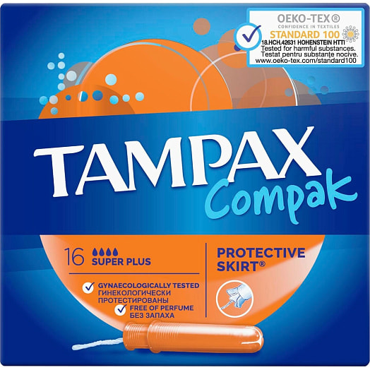 Тампоны Tampax Компак Супер Плюс Дуо 16шт Procter & Gamble Венгрия