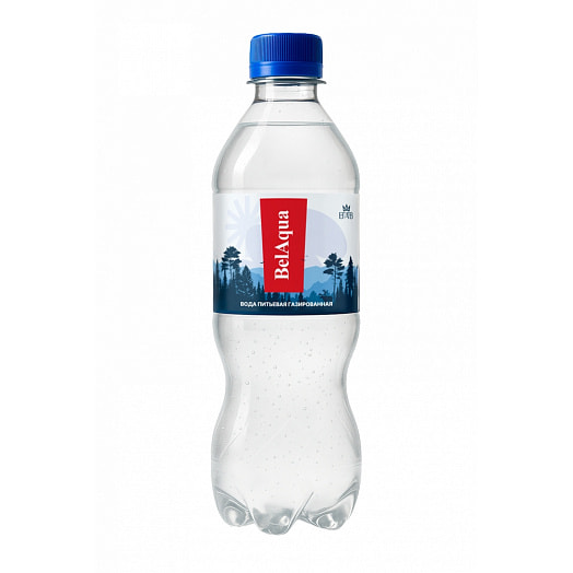 Вода природная питьевая БелАква газ 500мл ПЭТ БелАкваБай Беларусь