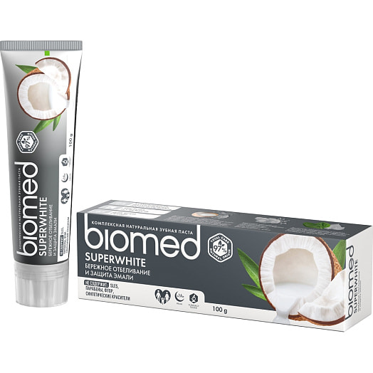 Зубная паста Biomed 100мл superwhite SPLAT Россия