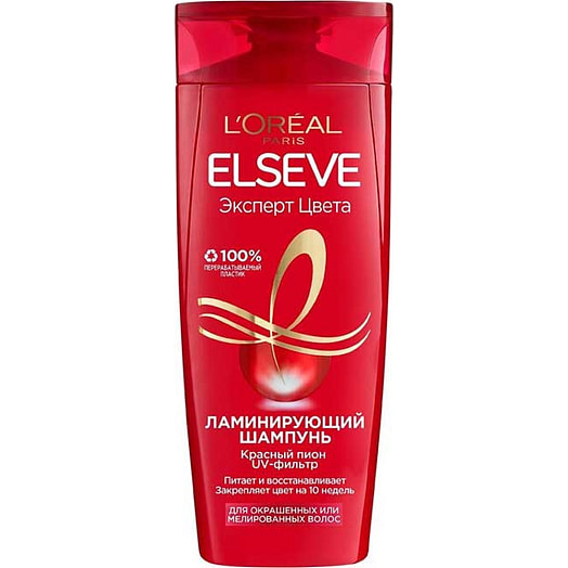 Шампунь-уход ламинирующий для окраш волос 250мл Эксперт Цвета LOreal Россия ELSEVE
