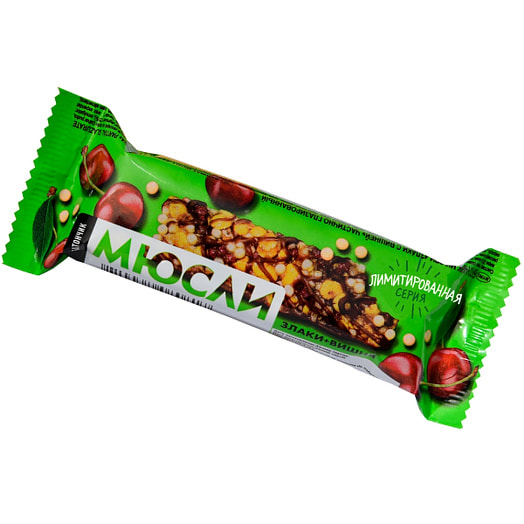 Батончик-мюсли Злаки вишня, ананас 33г СП ОАО Спартак Беларусь Спартак