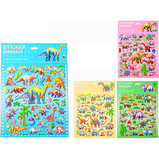 Наклейки декоративные Дино 21*29,5см 4 дизайна ООО Даймонд Групп Китай Mazari