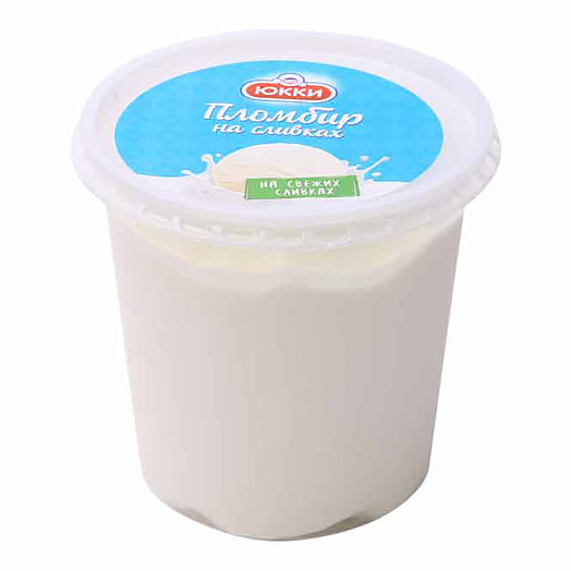 Мороженое Юкки Пломбир на сливках 220г с ароматом ванили Беларусь